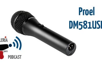 El micrófono dinámico Proel DM581USB en Artillería para Podcast